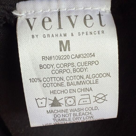 Velvet by Graham & Spencer Black Mock Neck Midi Dress, Anthropologie 100% Cotton - Picture 8 of 12